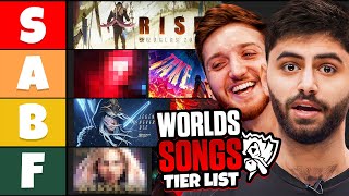 Ranking the BEST LOL WORLDS SONGS ft Yassuo amp 100T LCS Champs [upl. by Pevzner]