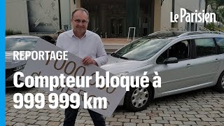 La 307 de Fabrice passe son million de kilomètres devant lusine Peugeot de Sochaux [upl. by Notniw]