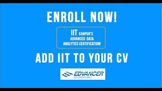 Add IIT to your CV with Advanced Certification in Data Analytics from IIT Kanpur [upl. by Dnalerb223]