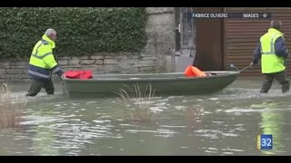 inondations dans le Barsuraubois 23 01 2018 JT Canal32 [upl. by Inajar638]