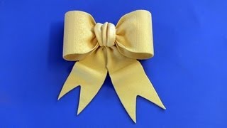 Fondant Bow Tutorial  Bow Tie Style [upl. by Ysak]