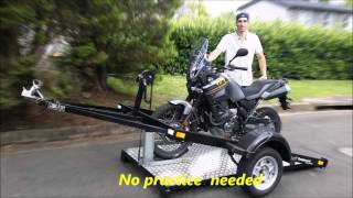 Rampless net trailer with Yamaha Tenere 2 [upl. by Elodea764]