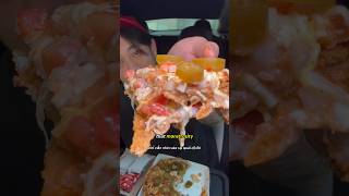 Taco Bell Double Decker Mexican Pizza mukbang food tacobell mexican pizza asmr shorts short [upl. by Sitruc]