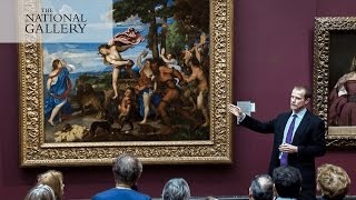 Titian Painting the myth of Bacchus and Ariadne  National Gallery [upl. by Eilata]