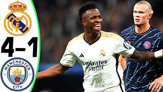 Real Madrid vs Manchester City 41  All Goals and Highlights  2024 🔥 VINI JR [upl. by Aisyat928]