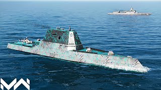 USS Zumwalt  10000 Gold This Stealth Ship Very Worth it  Modern Warships [upl. by Yud]