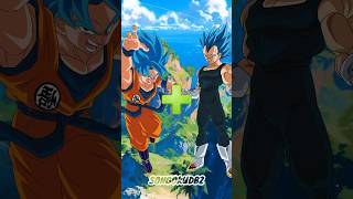 Dragon Ball Characters Fusion   Goku SSJ Blue  Vegeta SSJ Blue  shorts short [upl. by Morra]