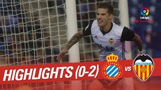 Resumen de RCD Espanyol vs Valencia CF 02 [upl. by Vi]