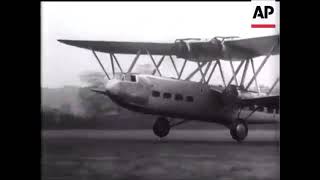 First Handley Page HP42 tested at Radlett [upl. by Lonny217]