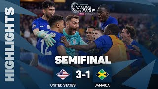 Highlights  United States vs Jamaica  202324 Concacaf Nations LeagueSemifinal [upl. by Siekram]