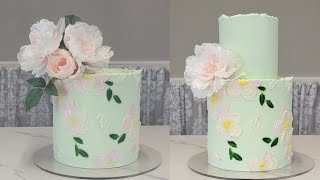 FoolProof Technique for PERFECT Palette Knife Buttercream Flowers  2 Ways  Cake Decorating [upl. by Ekud]