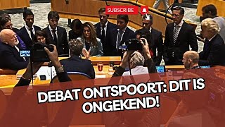 Debat ontspoort volledig wegens zwart gelakte stukken Faber Bosma schorst weer [upl. by Inalaehak]