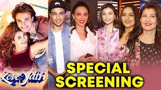 LOVEYATRI Special Screening  Ayush Sharma Warina Hussain Iulia Daisy Sonakshi And Many [upl. by Nadnerb]