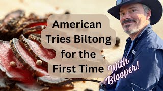 Americans First Biltong Taste Test A Savory Surprise [upl. by Erehs]