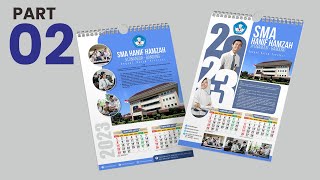 DETAIL  Tutorial Membuat 2 BUAH Desain Kalender Dinding 2023  PART 2 CorelDRAW EdukasiGrafis [upl. by Ryon]