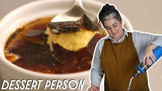 Claire Saffitz Makes Vanilla Pumpkin Crème Brûlée  Dessert Person [upl. by Notniuqal]