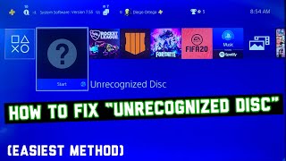 How To Fix “Unrecognized Disc” On PS4 EASIEST METHOD TAKES 10 SECONDS [upl. by Stafani]