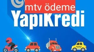 Yapıkredi Mobil Motorlu taşıtlar vergisi ödemesi [upl. by Weight]