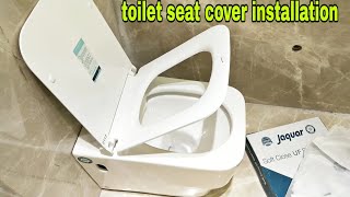 TOILET SEAT COVER FITTING [upl. by Novj]