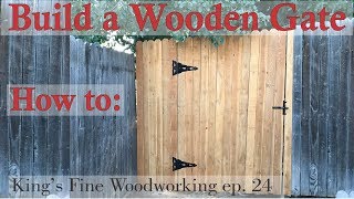 24  How to Build a Wooden Gate in a 6 Foot Cedar Fence [upl. by Geof]