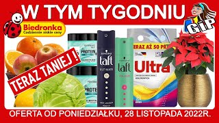 BIEDRONKA  Gazetka od Poniedziałku 28112022  Okazje Tygodnia [upl. by Evilo988]