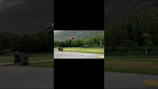 Helicopter H125 AS350  HBZLW  Air Zermatt  Landing In Windy And Rainy Weather shorts [upl. by Laerdna458]