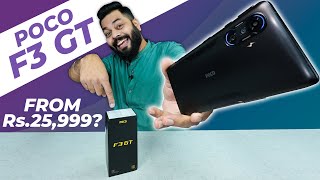 POCO F3 GT Unboxing And First Impressions ⚡ Dimensity 1200120Hz Turbo AMOLEDMaglev Triggers amp More [upl. by Gabi488]