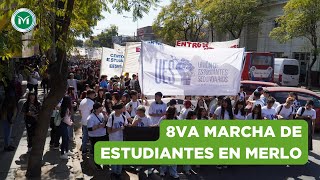 8va MARCHA de ESTUDIANTES en MERLO [upl. by Birchard]