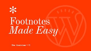 How to Add Footnotes to WordPress Posts and Pages FAST amp EASY GUIDE [upl. by Eitsirc]