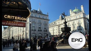 Piccadilly Circus amp Trafalgar Square  London UK HD [upl. by Eimaj]