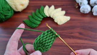 3D Super Crochet Flower 🌺 Very easy crochet rose flower making for beginnersYou should do it now [upl. by Wildermuth360]