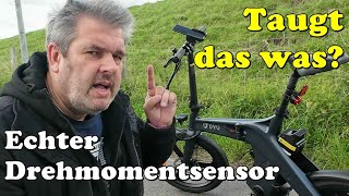 Für 799€ ein echter Drehmomentsensor Was taugt das DYU T1 Faltrad Pedelec wirklich [upl. by Ede675]