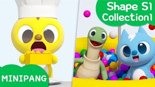 Learn shapes with MINIPANG  Shape S1 Collection1  MINIPANG TV 3D Play [upl. by Hirsh711]