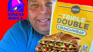 Taco Bell® Spicy Triple Double Crunchwrap REVIEW [upl. by Lenny]