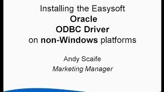 Install Easysoft Limited Oracle ODBC Driver on Linux [upl. by Efrem]