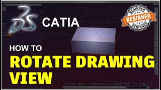 Catia How To Rotate Drawing View Tutorial [upl. by Devina]