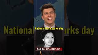 “WEEKEND UPDATE JOKE SWAPquotNATIONAL ROSA PARKS DAY COLIN JOST😂😱 shortscomedy saturdaynightlive [upl. by Yonah]