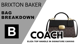 Coach Eliza Top Handle In Signature Canvas [upl. by Gasperoni]