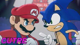 fandub cutre Mario vs Sonic  Cartoon Beatbox Battles  español [upl. by Eldora]