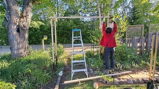 Garden Transformation  Building An Arbor  2 Country Life Vlog [upl. by Ellivnarg]