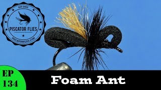 Tying a Simple Foam Ant Fly Pattern for Terrestrial Fly Fishing  EP 134 PF PiscatorFlies [upl. by Butta]