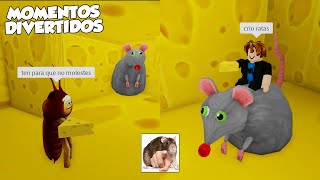 CHEESE ESCAPE MOMENTOS DIVERTIDOS ROBLOX [upl. by Hayyikaz]