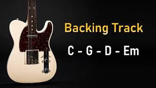 Rock Pop Backing Track G Major  C Lydian  95 BPM  Guitar Backing Track [upl. by Lectra]