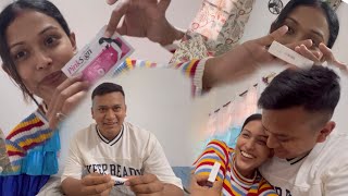 Pregnancy prank on husband🤰 bechare Neeraj khush ho gaye the 🥹 Varsha Thapa [upl. by Danczyk54]