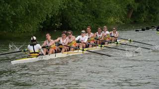 Clare W1 Division 1 Wednesday Cambridge May Bumps 2024 slow motion [upl. by Hcelemile]