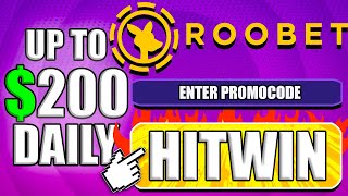 Promo Code Roobet HITWIN  UP TO 200 Daily Bonus Code roobet referral bonus code review [upl. by Anali]