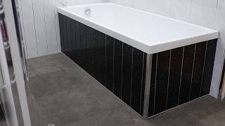 How To Fit Bathroom Cladding Around A Bath [upl. by Lehcim]