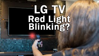 LG TV Red Light Blinking Fix in MINUTES [upl. by Lilia675]