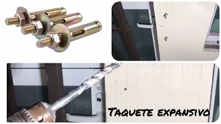 CÓMO INSTALAR TAQUETE EXPANSIVO  EXPANSIVE TACK [upl. by Maloy806]