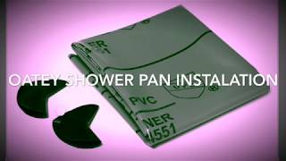 OATEY SHOWER PAN KIT INSTALATION INSTRUCTIONS [upl. by Mizuki]